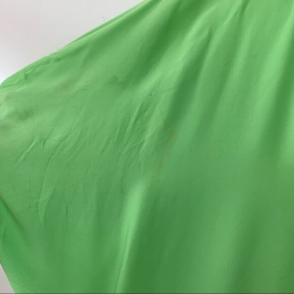 Diane Von Furstenberg Lime Green Belted Dress - Picture 5 of 13